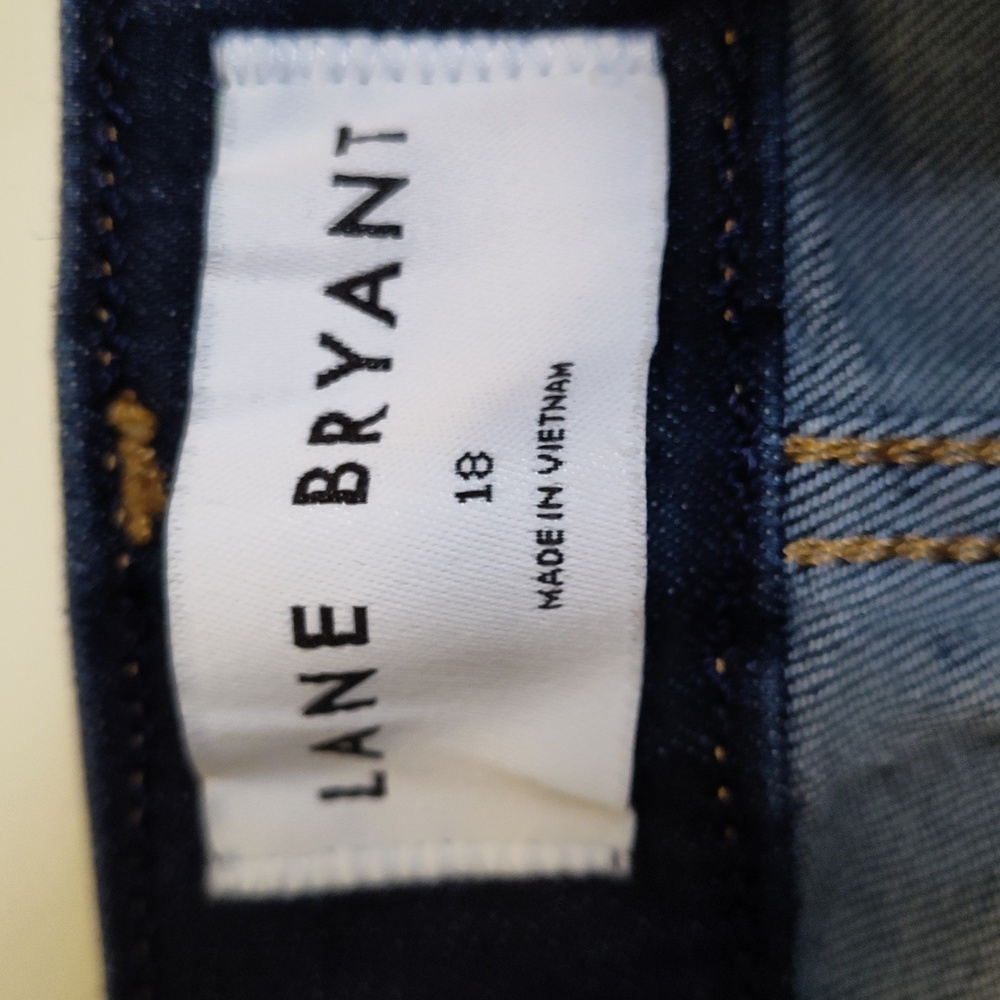 Lane Bryant Women's Dark Blue Jeans - Picture 2 of 5